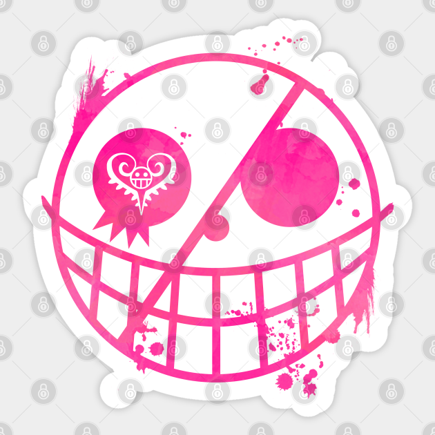 Corazon Jolly Roger One Piece Sticker Teepublic