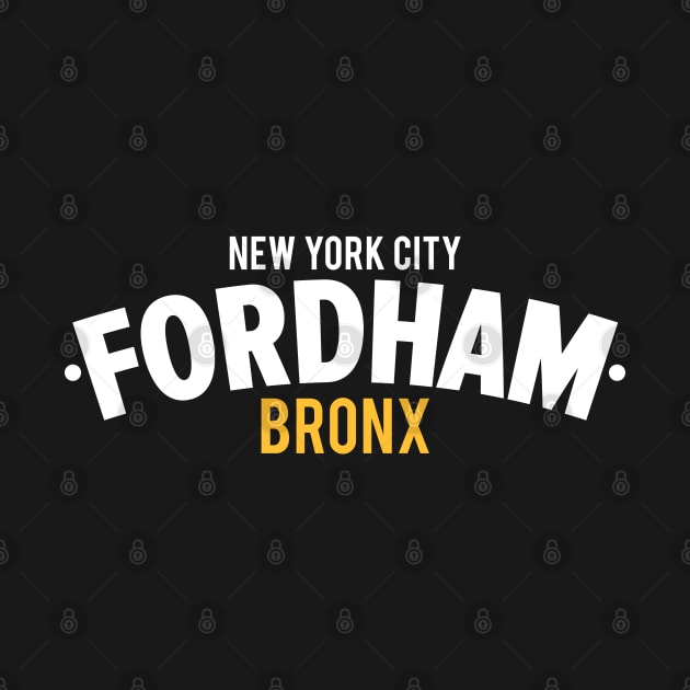 Fordham Bronx Modern Minimalistic Typography Design by Boogosh