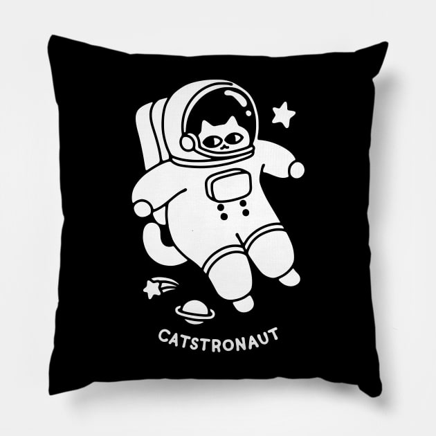 Catstronaut Pillow by obinsun