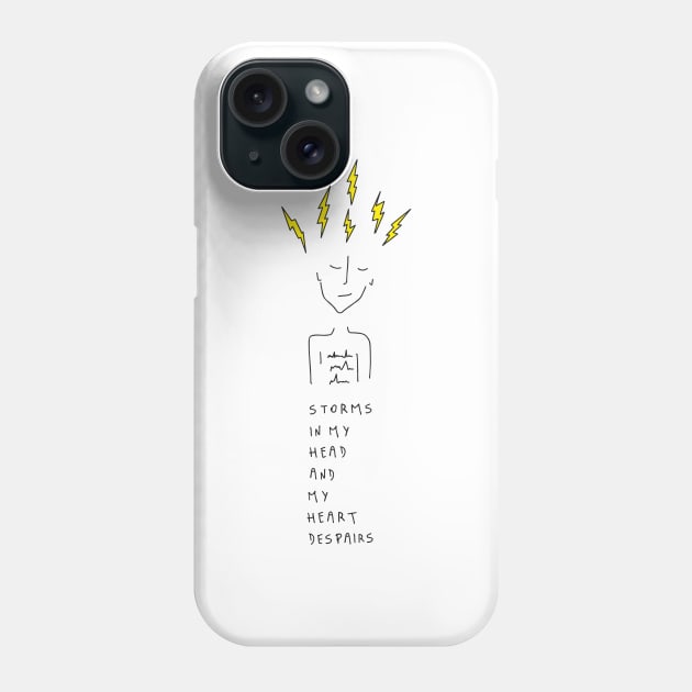 Storms In My Head Phone Case by paperdreams