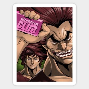 Yuichiro Hanma Baki the grappler sticker Sticker for Sale by