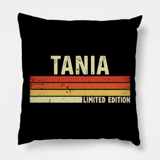 Tania Name Vintage Retro Limited Edition Gift Pillow