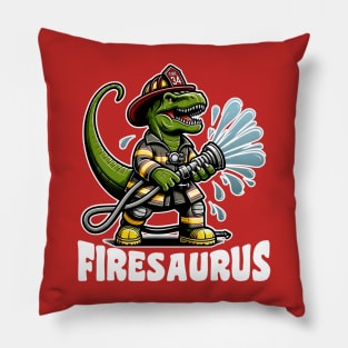 Firesaurus Dinosaur Firefighter Pillow