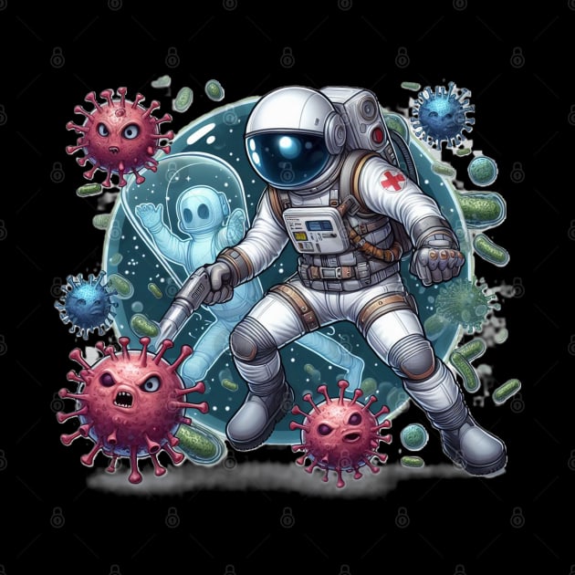 astronaut against viruses АІ by DorianFox