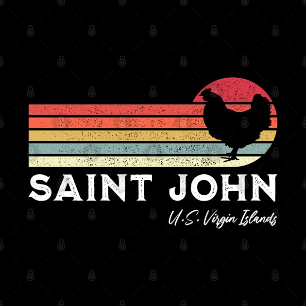 Saint John Retro Chicken Lover Souvenir by grendelfly73