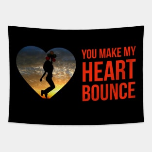 Valentine, You Make My Heart Bounce Tapestry