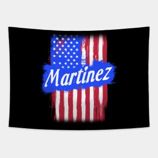 American Flag Martinez Family Gift For Men Women, Surname Last Name Tapestry