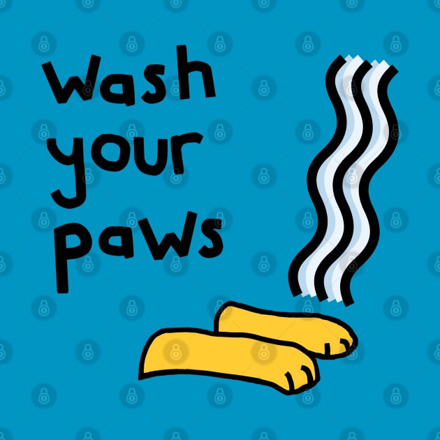 Wash Your Hands and Paws Please by ellenhenryart