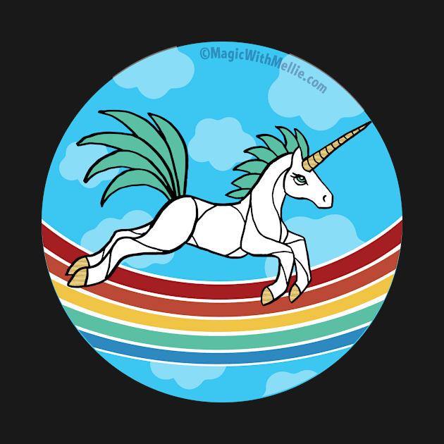 Rainbow Unicorn v7 — Dancing Uniquorn Illustration series by mellierosetest