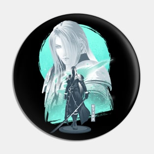 Silver-Haired SOLDIER-2 Pin