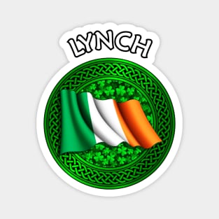 Irish Flag Clover Celtic Knot - Lynch Magnet