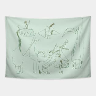 Dinosaur Party! Tapestry