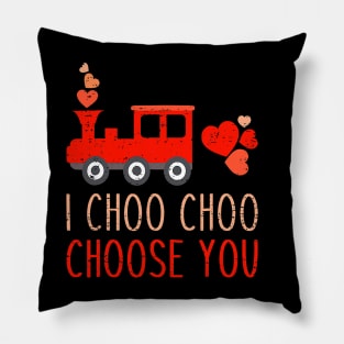 I Choo Choo Choose You Train Valentines Day Toddler Kids Pillow