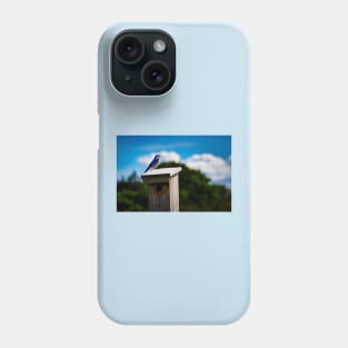 Bluebird On Nest Box Phone Case