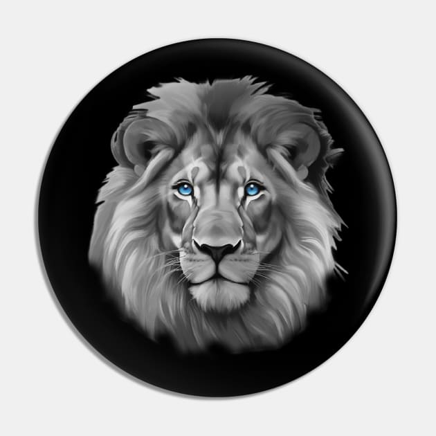 The Mighty Lion Pin by Wilcox PhotoArt