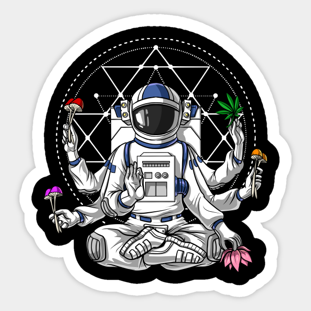 Psychonaut Psychedelic Astronaut Psychonaut Sticker Teepublic Psychonaut Psychedelic Astronaut Psychonaut Sticker Teepublic