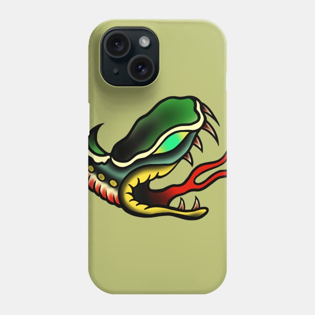 Old skool snake Phone Case by PabloDiablo13