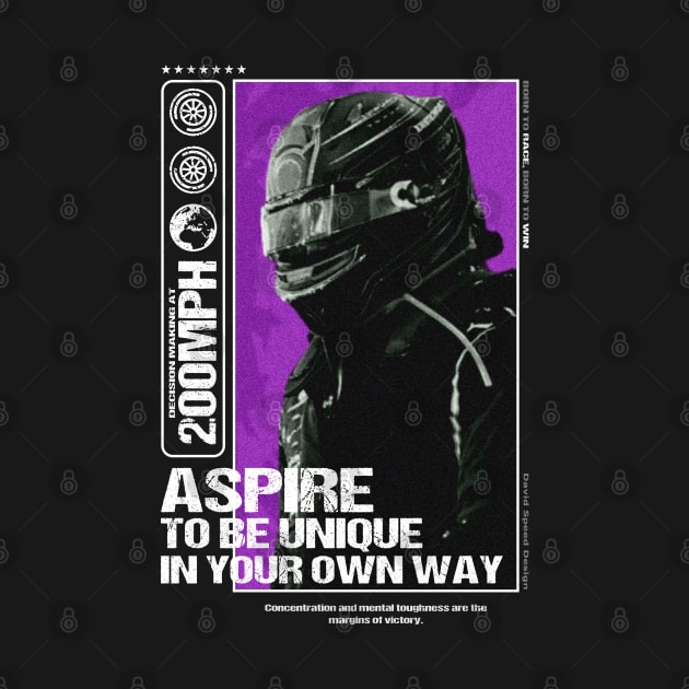 'Aspire' Motivational F1 Driver Design by DavidSpeedDesign