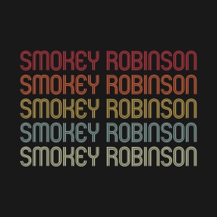 Retro Smokey Wordmark Repeat - Vintage Style T-Shirt