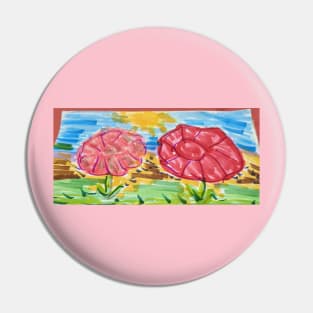 Pink flowers Pin