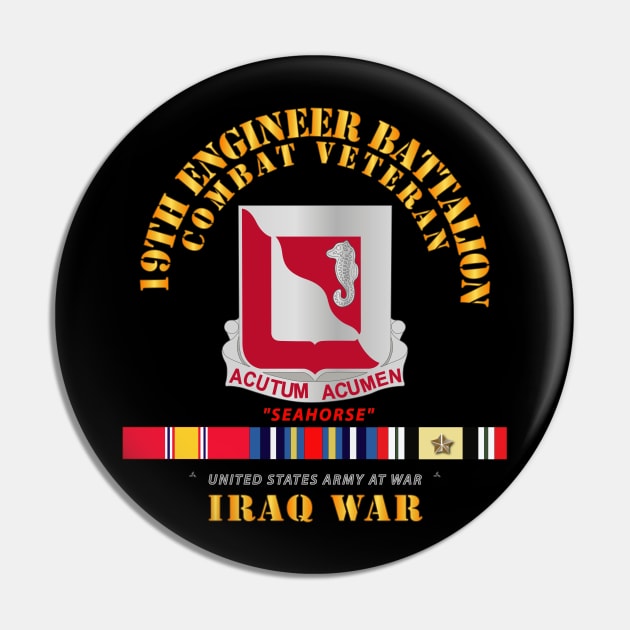 19th Engineer Battalion - Iraq War w SVC Pin by twix123844