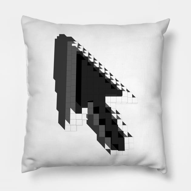 Mouse 32 bits Pillow by TrocaBoo