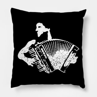 Accordion Player Pillow