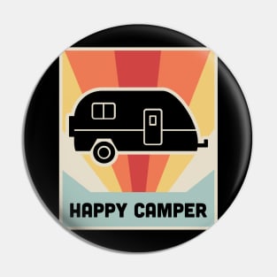 HAPPY CAMPER | Vintage RV Poster Pin