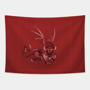 chimera manticore ecopop art monster design Tapestry