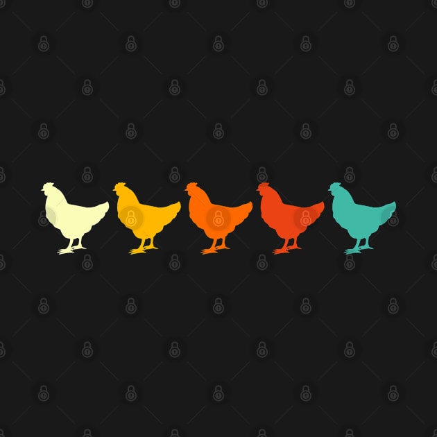 Vintage Retro Chicken by Sonyi