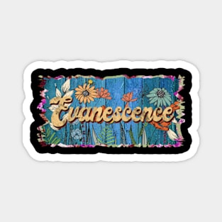 Retro Evanescence Name Flowers Limited Edition Proud Classic Styles Magnet