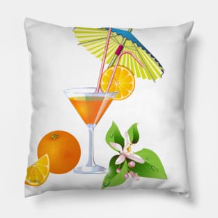 I Love Tropical Drinks Pillow