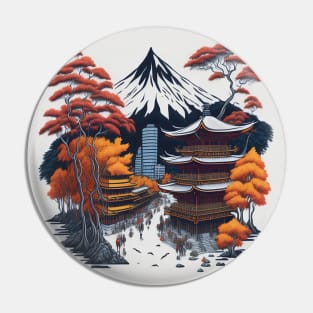 Japanese Oasis Pin