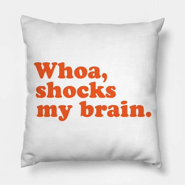 Whoa, Shocks My Brain. Meatstick. Pillow by I_Heart_Tour1