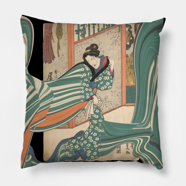 Artistic Appropriation Japan 2 Pillow by Dez53