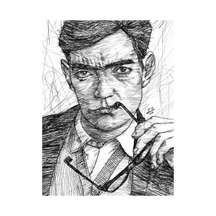 JULIO CORTAZAR ink portrait .1 T-Shirt