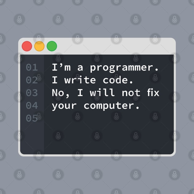 I Am A Programmer by codewearIO