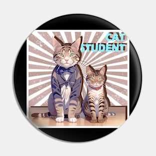 Cat Student Pin