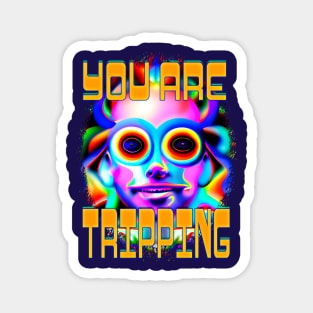 You Are Tripping- Captioned (2)- Trippy Psychedelic Art Magnet