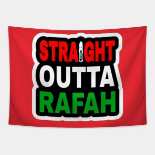 Straight Outta Rafah - Sticker - Double-sided Tapestry