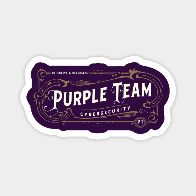 Purple Team (Purple Background) Magnet by DFIR Diva