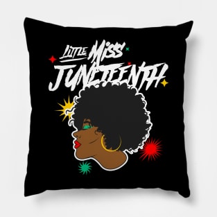 Little Miss Juneteenth Pillow