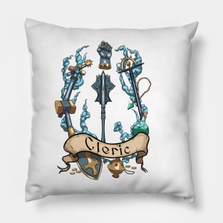 Cleric Dungeons and Dragons Class Design Pillow