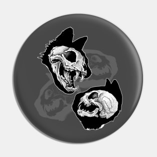 skull cats Pin