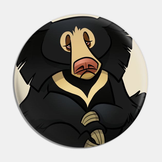 Sloth Bear Pin by binarygod