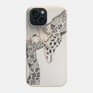 Mama & Baby Giraffe Phone Case