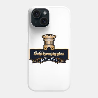 Schitzengiggles Brewery - Funny Beer Logo Phone Case