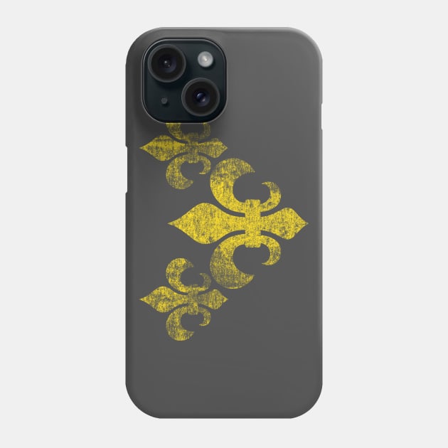 Fleur De Lis Tri Distressed Option Phone Case by machmigo