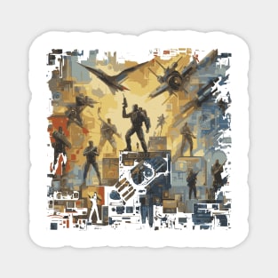 Fantasy Technology Art Painting Magnet