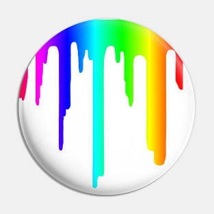 Rainbow Paint Drip Pin